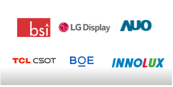 BSI, LG Display, AUO, TCL CSOT, BOE, Innolux